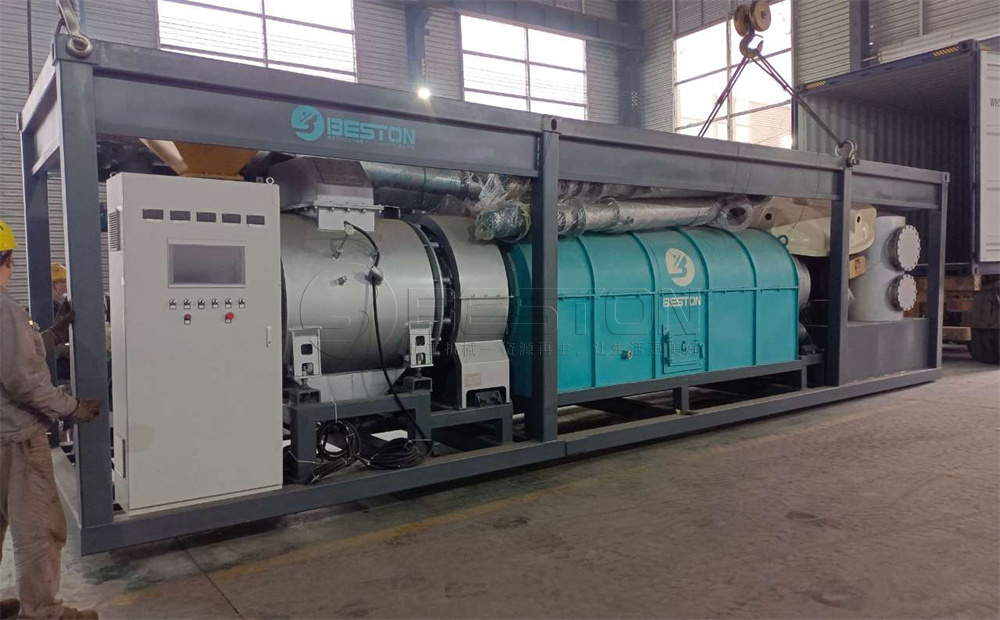 印度3套撬裝式炭化爐發貨